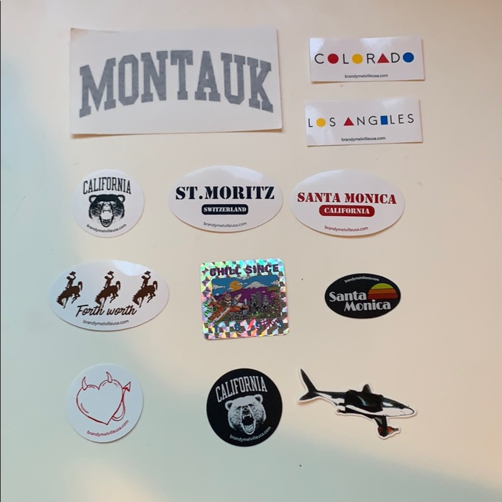 Brandy Melville Pack of 12 Stickers